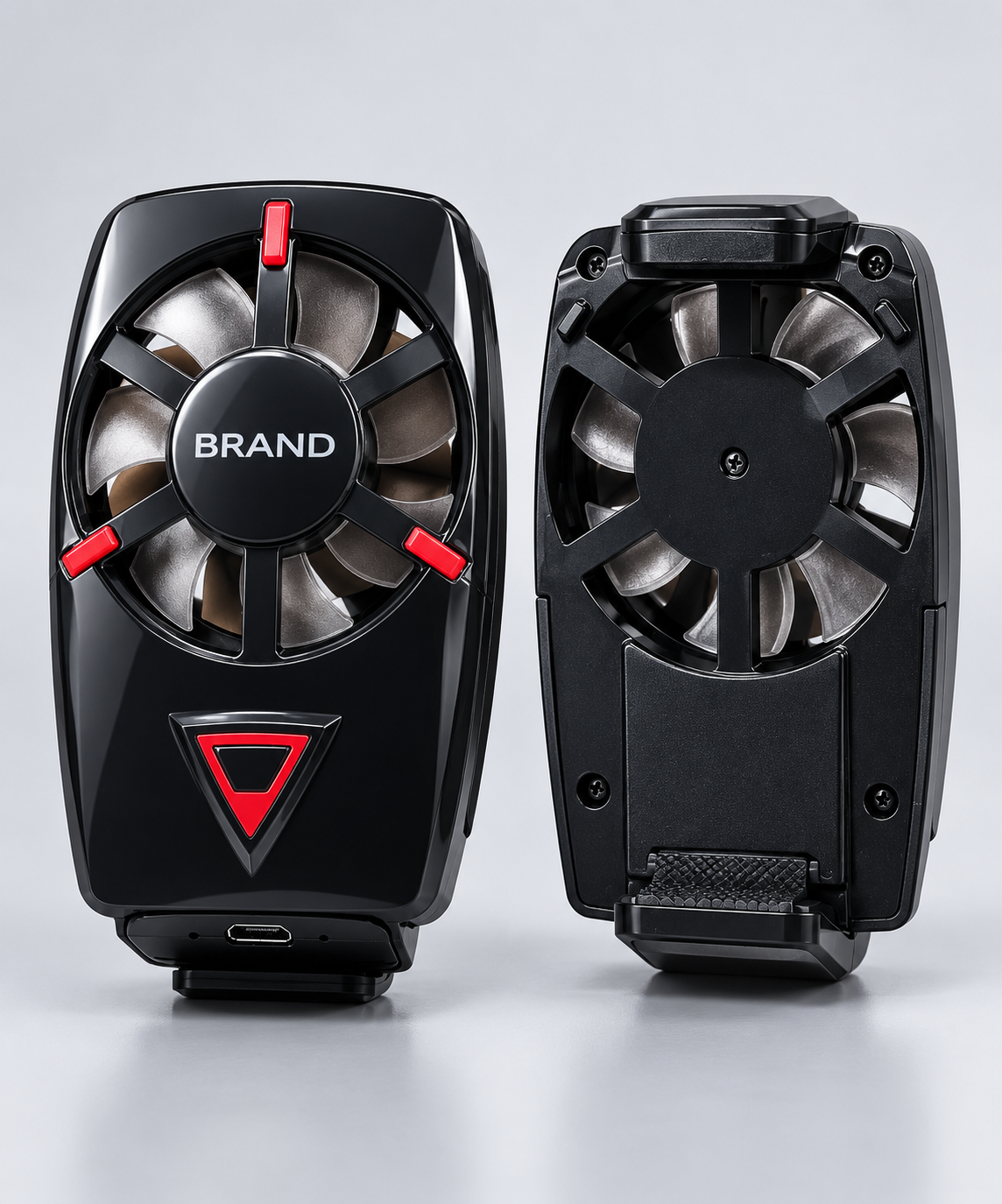 DY56 Clip-On Mobile Phone Cooling Fan – Black & Red