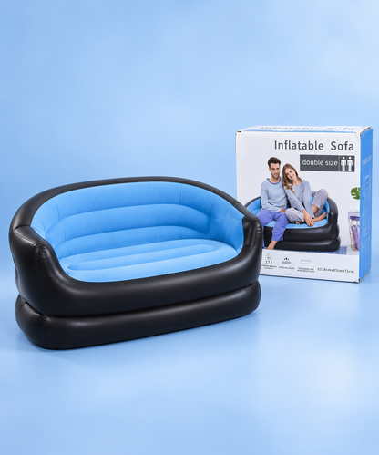 Double Seater Inflatable Air Sofa | Portable Lounge Couch