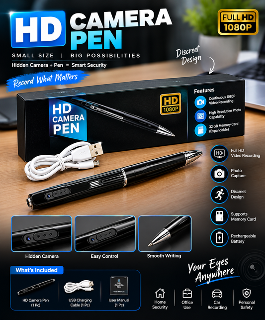 HD Camera Pen – 1080P Hidden Camera Pen