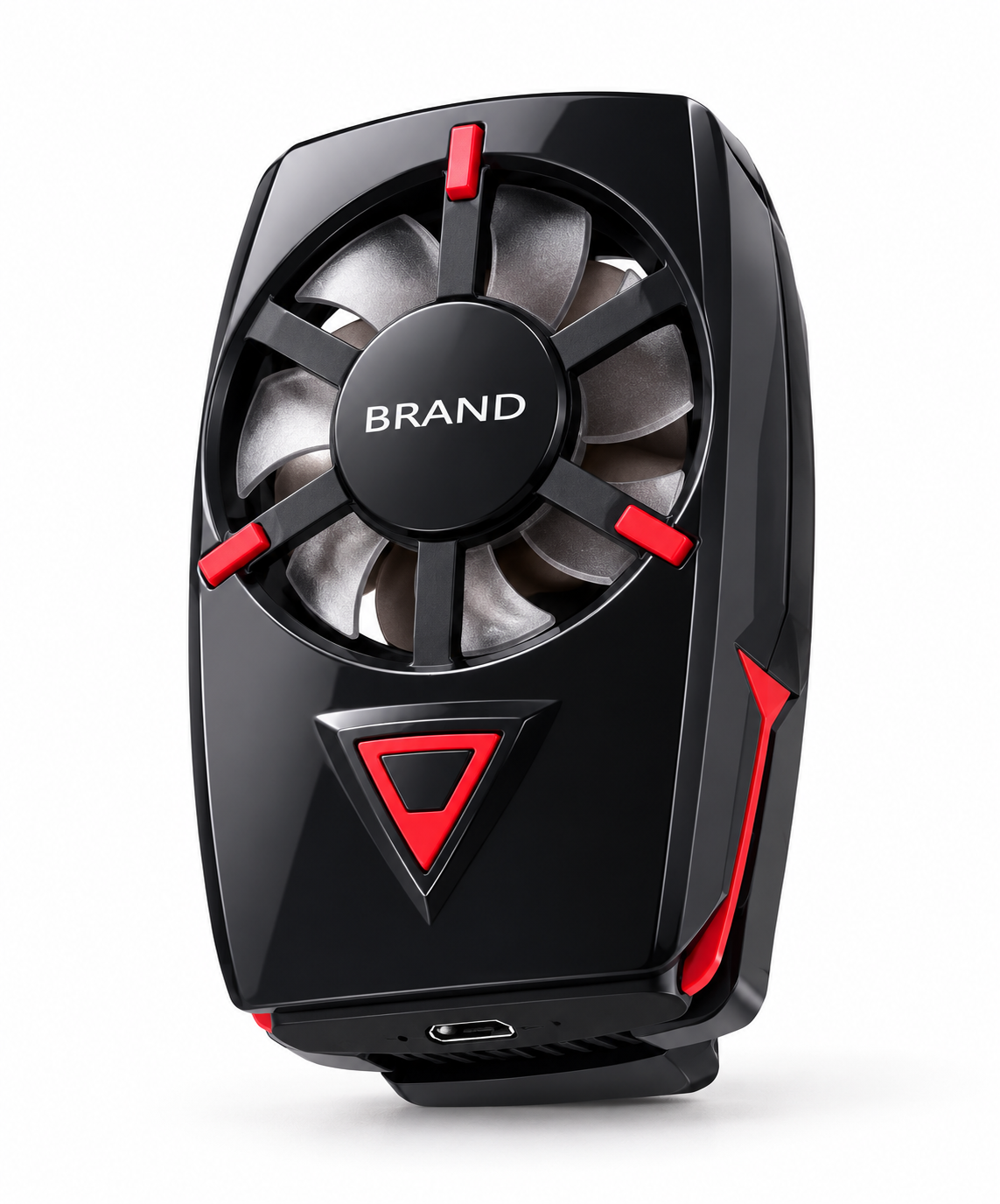 DY56 Clip-On Mobile Phone Cooling Fan – Black & Red