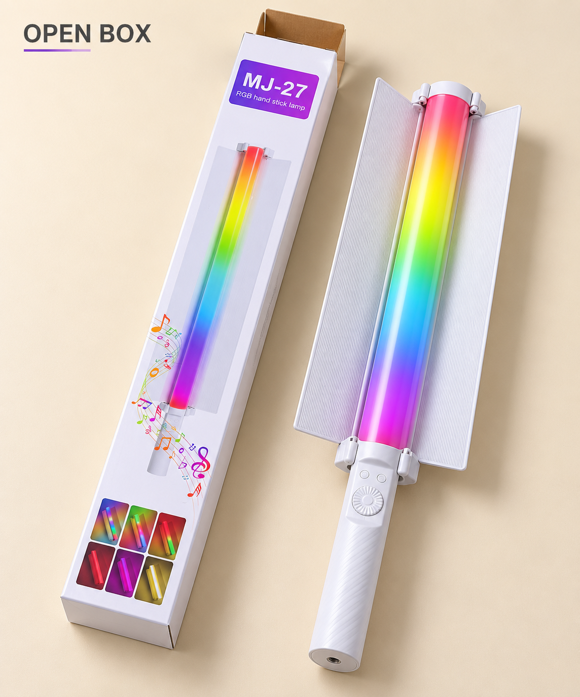 MJ-27 RGB Handheld LED Light Stick for Photography & Video
