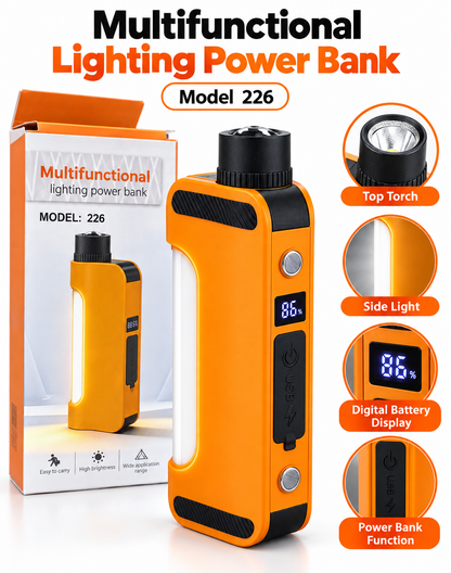 Multifunctional Lighting Power Bank (Model 226) – Portable Emergency LED Work Light & Charger  Product Description