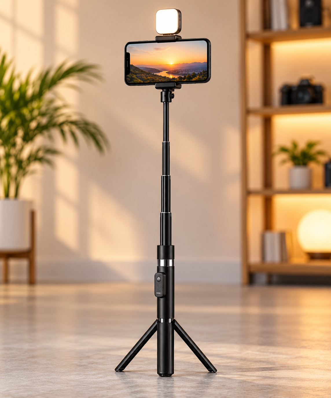 NeePho NP-Z18S Selfie Stick & Tripod with Detachable Fill Light and Wireless Remote