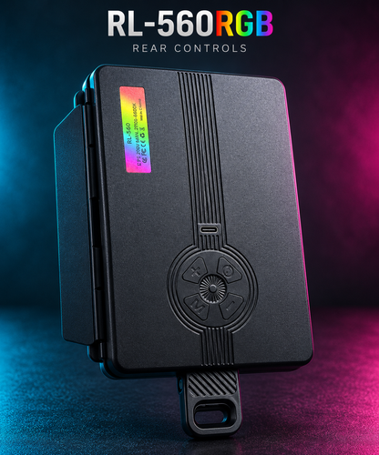 Pro LED RL-560RGB Photo & Video LED Panel Light with Barn Doors