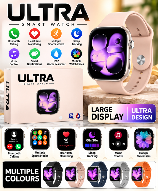 Ultra Smart Watch – Large Display Bluetooth Calling Smartwatch