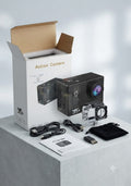 AT-Q61ER Ultra HD 4K 30FPS Sports Action Camera with Waterproof Case & Accessories