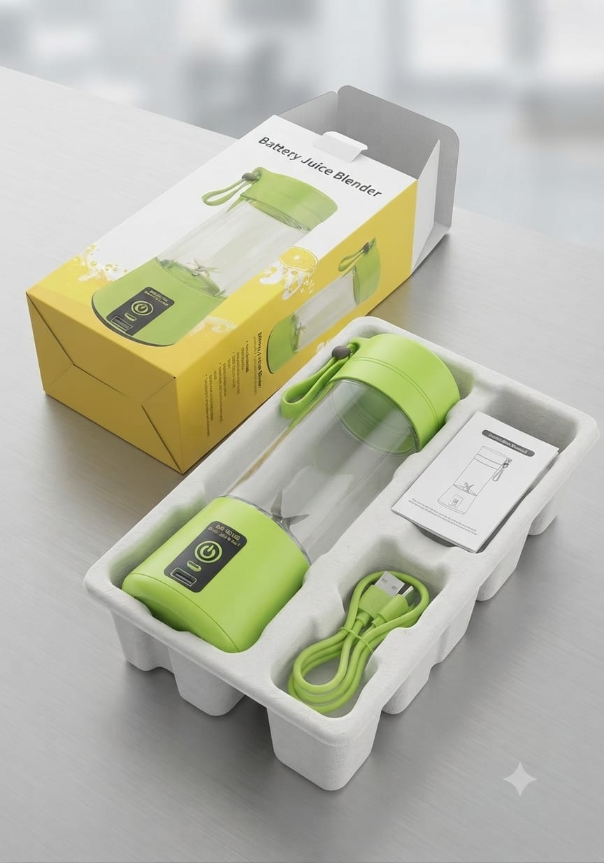 Portable Battery Juice Blender – Rechargeable Personal USB Juicer & Smoothie Maker
