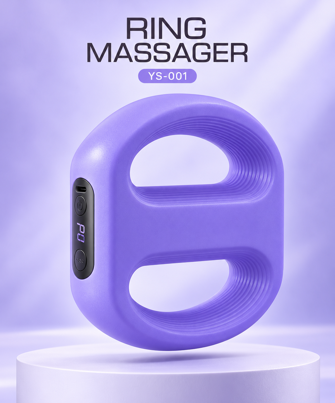 YS-001 Rechargeable Ring Body Massager | Handheld & Wearable Design